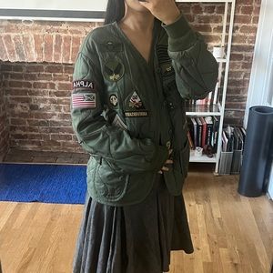 Alpha industries quilted Liner Jacket Anniversary limited Edition khaki, size m